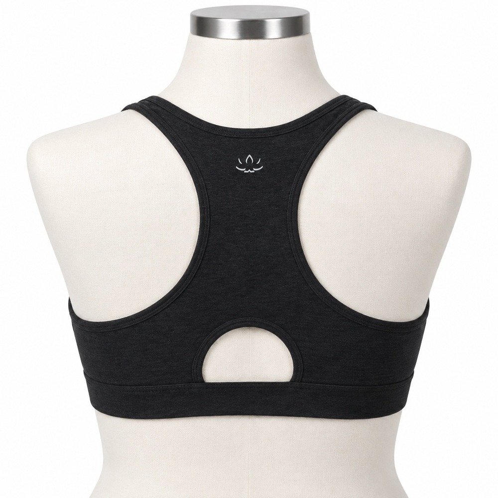 Beyond Yoga Spacedye Got Your Back Sports Bra Size 3X Charcoal Black Unpadded